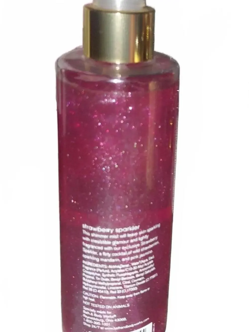Bath & Body Works Strawberry Sparkler Shimmer Body Mist 8 oz